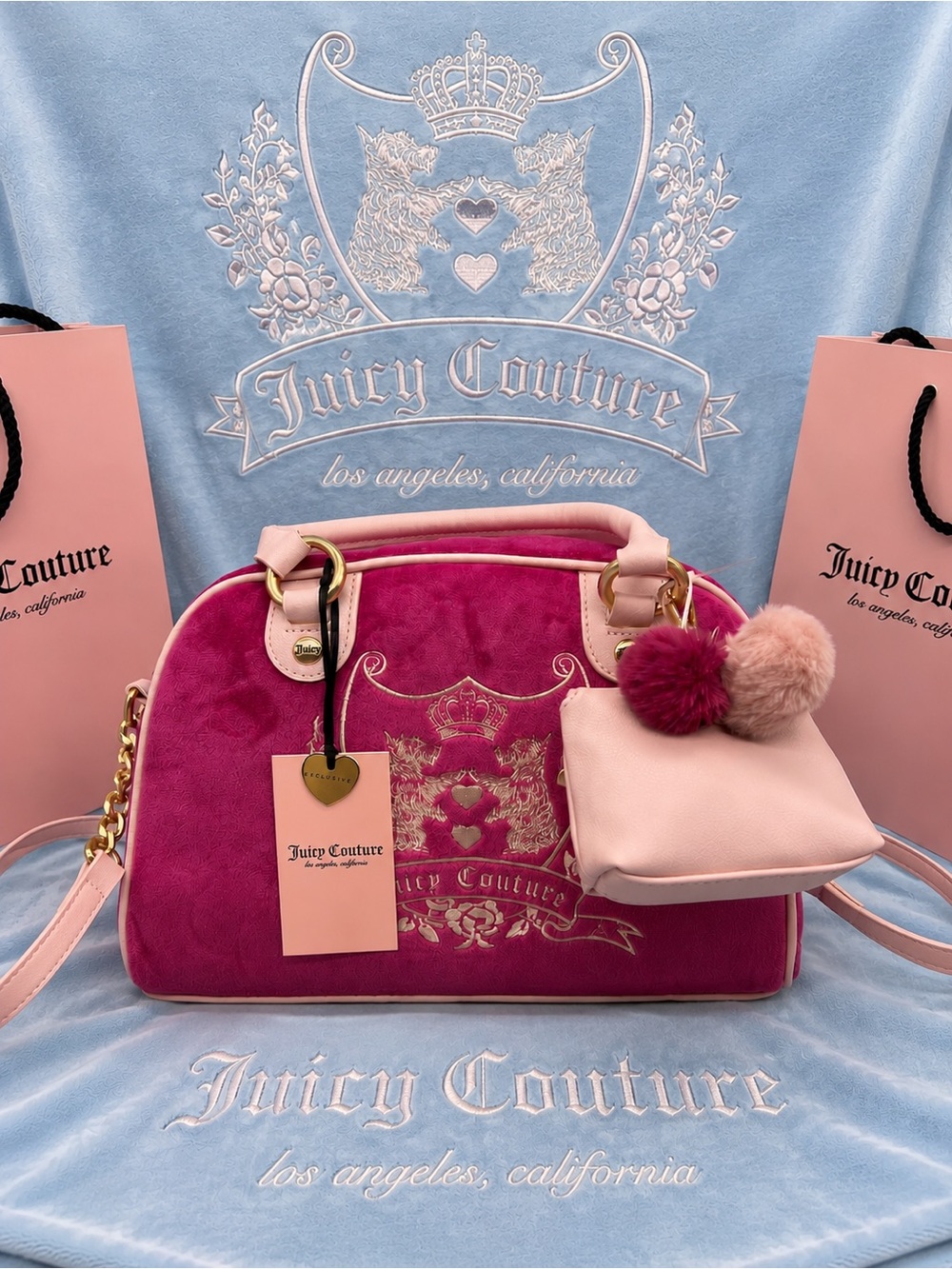 Juicy couture new love chapter satchel purse